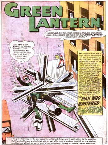 Green Lantern (DC, 1960 series) #21 — The Man Who Mastered Magnetism (page 1)