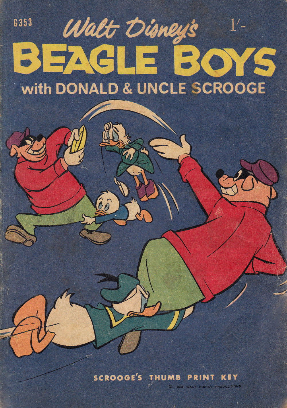 Walt Disney's Giant Comics [G Series] (WG Publications, 1951 series) #G353 — Walt Disney's Beagle Boys with Donald & Uncle Scrooge (August 1965)