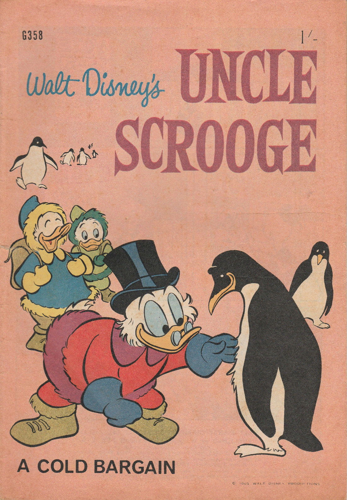 Walt Disney's Giant Comics [G Series] (WG Publications, 1951 series) #G358 — Walt Disney's Uncle Scrooge (October 1965)