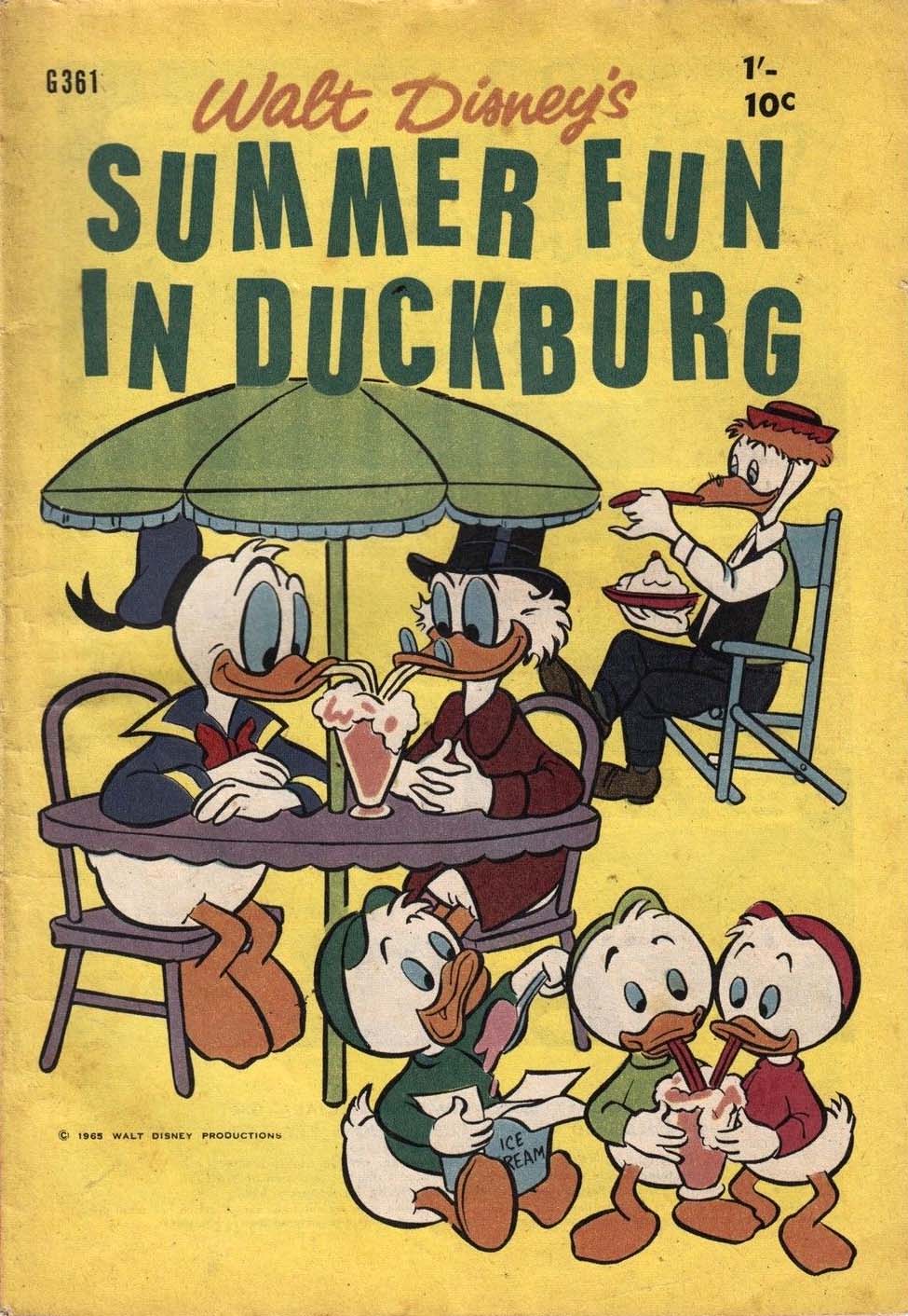 Walt Disney's Giant Comics [G Series] (WG Publications, 1951 series) #G361 — Walt Disney's Summer Fun in Duckburg (1965)