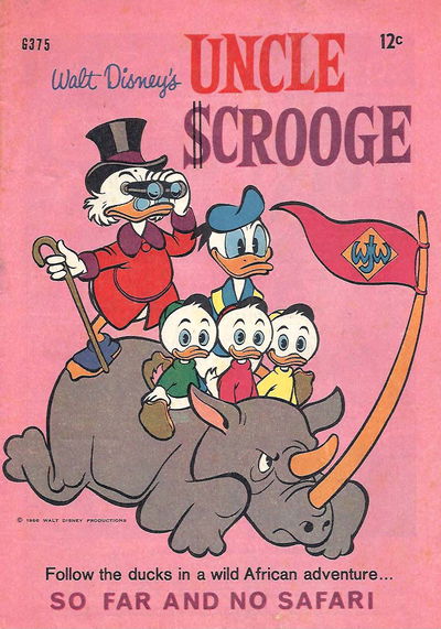 Walt Disney's Giant Comics [G Series] (WG Publications, 1951 series) #G375 — Walt Disney's Uncle Scrooge June 1966