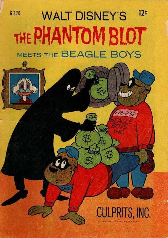 Walt Disney's Giant Comics [G Series] (WG Publications, 1951 series) #G376 — Walt Disney's the Phantom Blot Meets the Beagle Boys (April 1966)