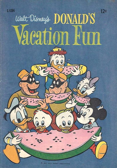 Walt Disney's Giant Comics [G Series] (WG Publications, 1951 series) #G404 — Walt Disney's Donald's Vacation Fun 1967