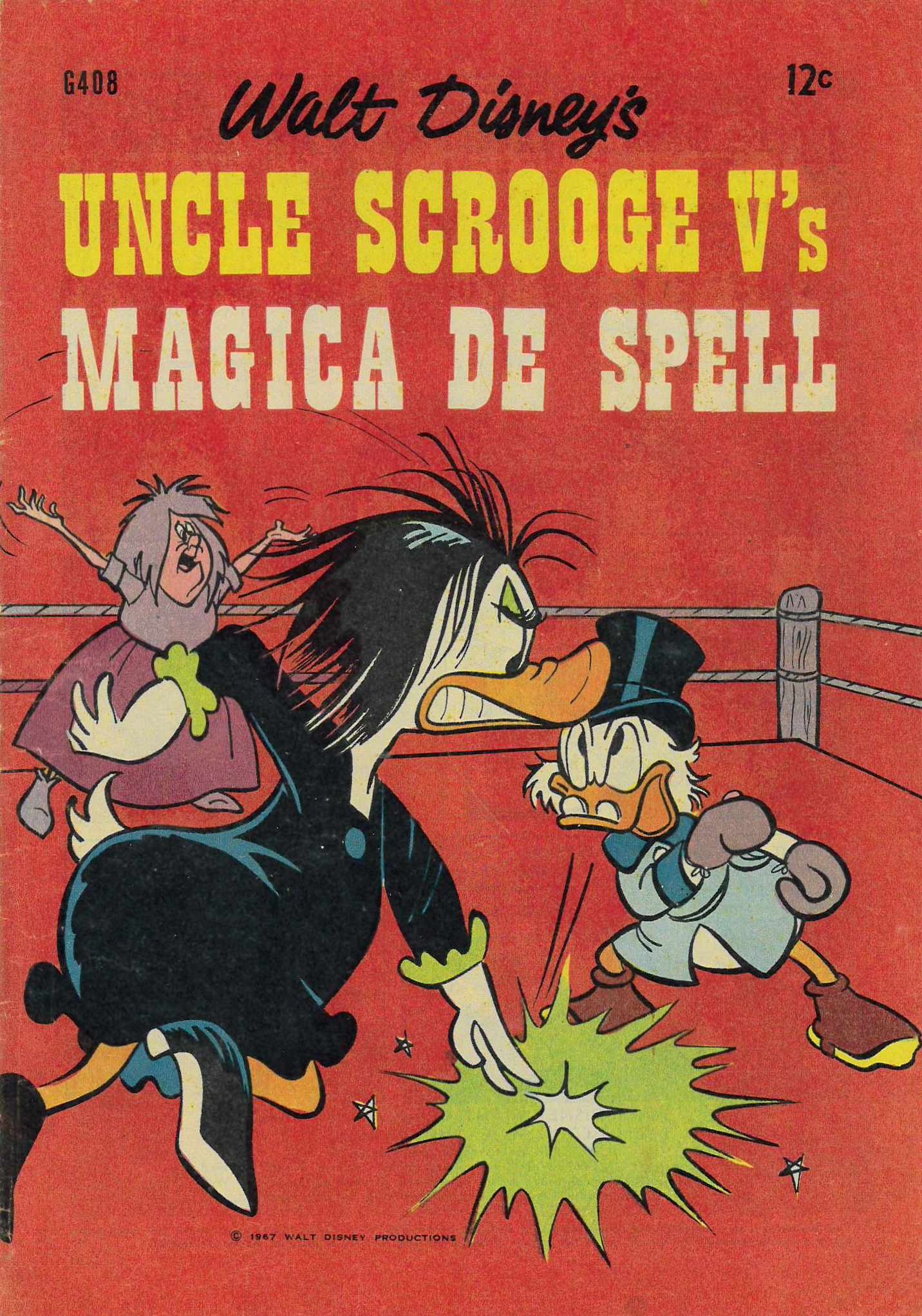 Walt Disney's Giant Comics [G Series] (WG Publications, 1951 series) #G408 — Walt Disney's Uncle Scrooge V's Magica de Spell ([1967])