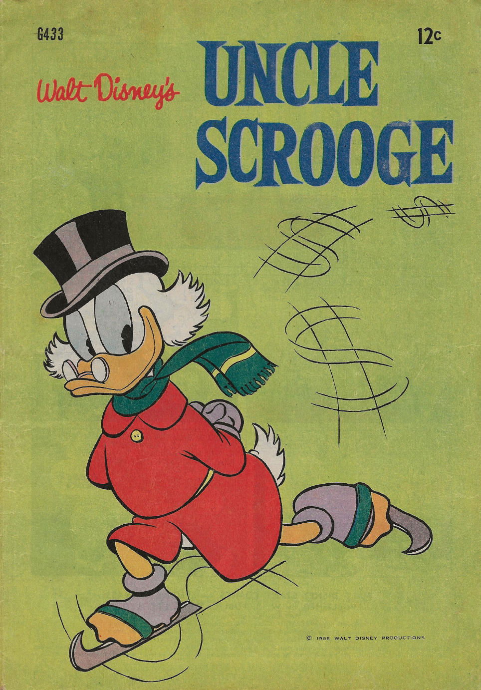 Walt Disney's Giant Comics [G Series] (WG Publications, 1951 series) #433 — Walt Disney's Uncle Scrooge (1968)