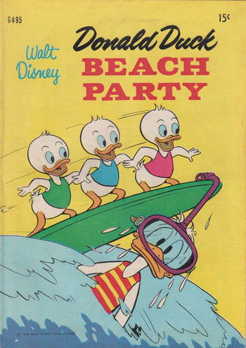 Walt Disney's Giant Comics [G Series] (WG Publications, 1951 series) #G495 — Walt Disney Donald Duck Beach Party (1970)