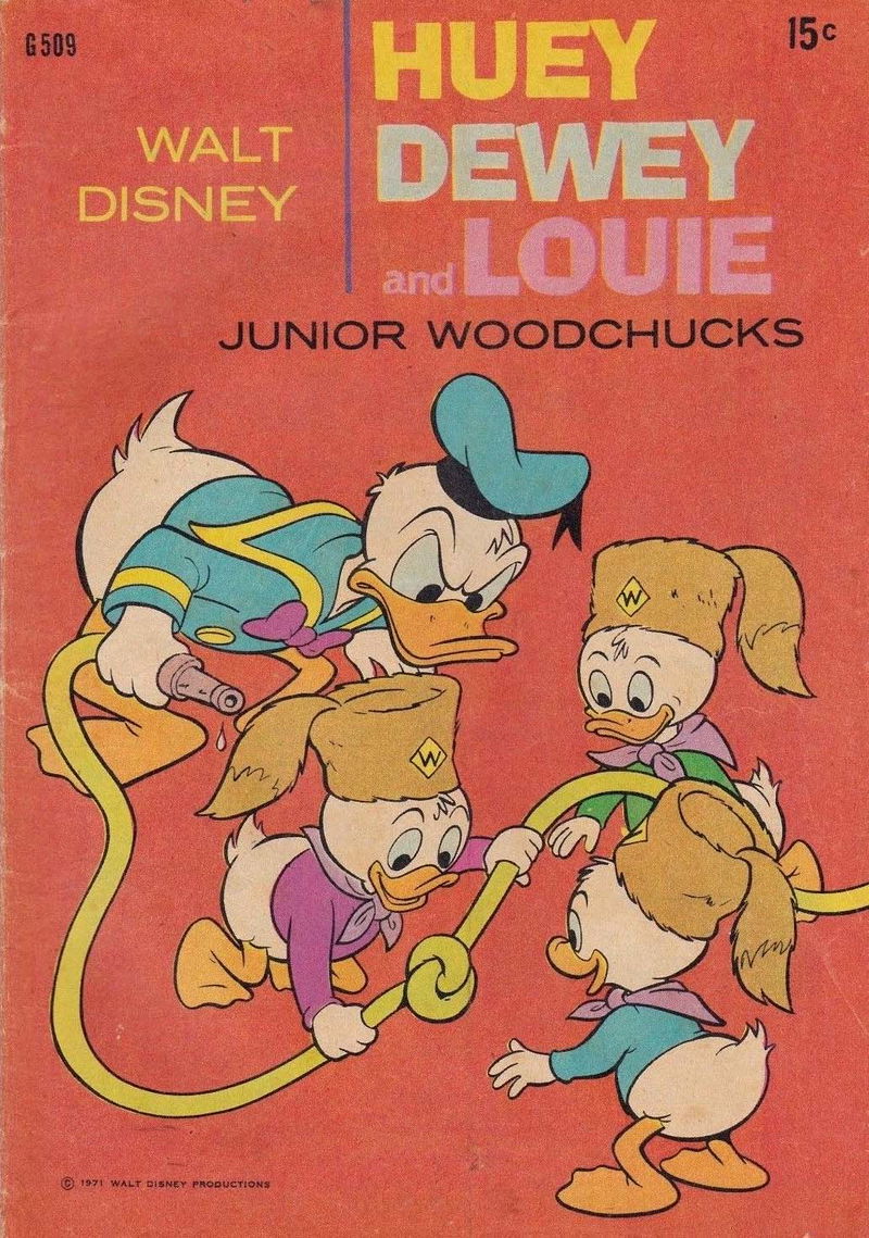 Walt Disney's Giant Comics [G Series] (WG Publications, 1951 series) #G509 — Walt Disney Huey Dewey and louie Junior Woodchucks (1971)