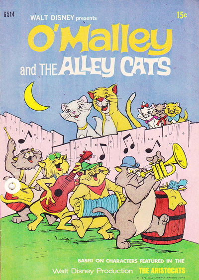 Walt Disney's Giant Comics [G Series] (WG Publications, 1951 series) #G514 — Walt Disney Presents O'Malley and the Alley Cats 1972