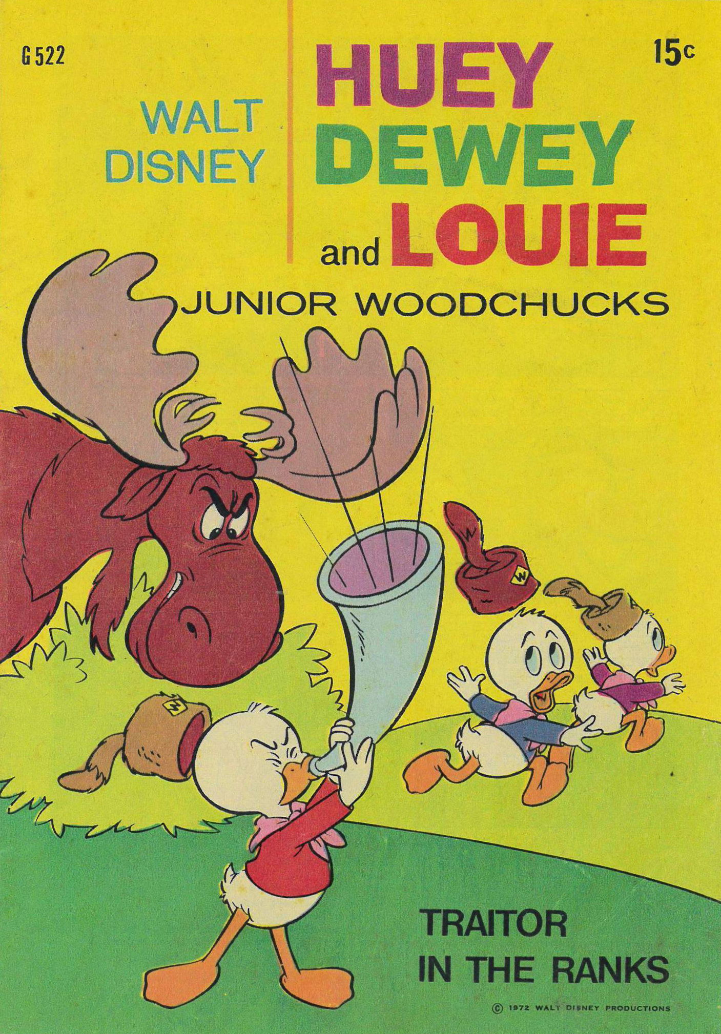 Walt Disney's Giant Comics [G Series] (WG Publications, 1951 series) #G522 — Walt Disney Huey Dewey and Louie Junior Woodchucks (1972)