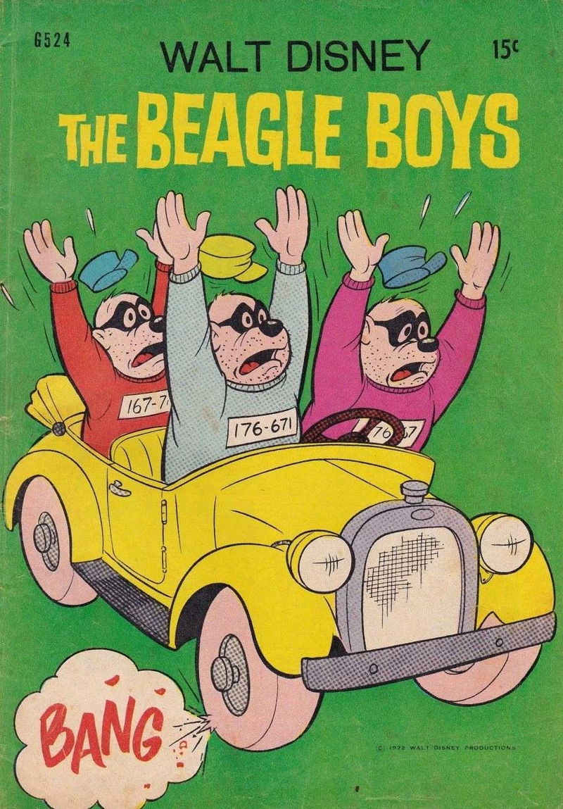 Walt Disney's Giant Comics [G Series] (WG Publications, 1951 series) #G524 — Walt Disney the Beagle Boys (1972)