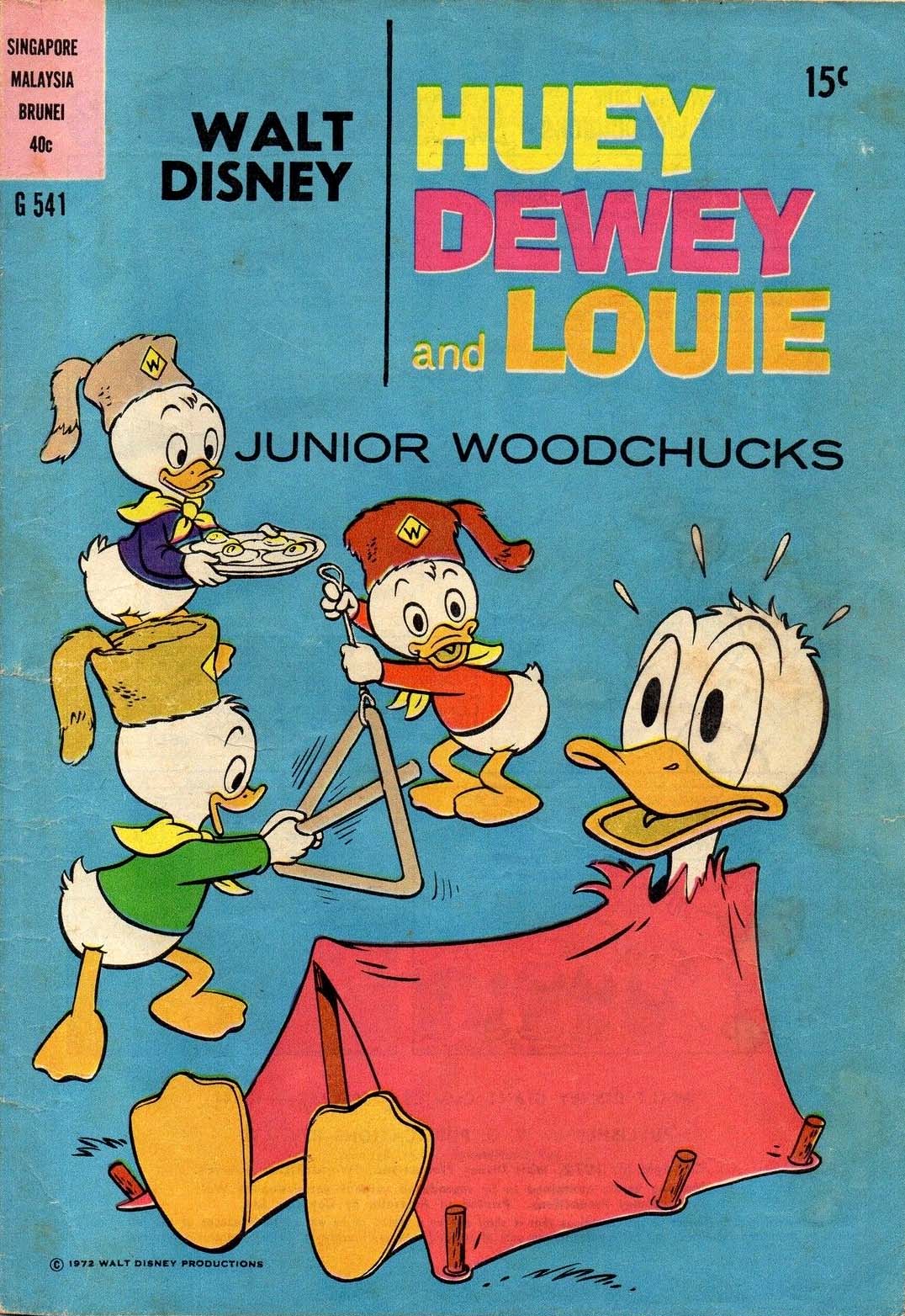 Walt Disney's Giant Comics [G Series] (WG Publications, 1951 series) #G541 — Walt Disney Huey Dewey and Louie Junior Woodchucks (1971)
