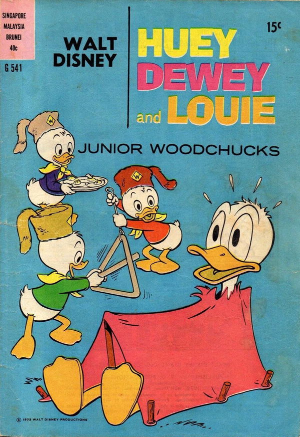 Walt Disney's Giant Comics [G Series] (WG Publications, 1951 series) #G541 (1971) —Walt Disney Huey Dewey and Louie Junior Woodchucks