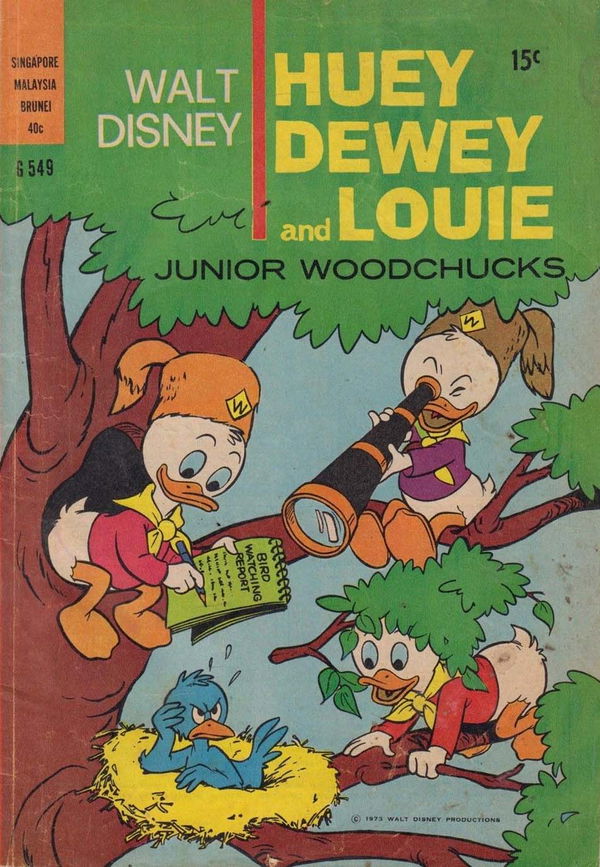 Walt Disney's Giant Comics [G Series] (WG Publications, 1951 series) #G549 (1973) —Walt Disney Huey Dewey and Louie Junior Woodchucks