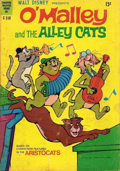 Walt Disney's Giant Comics [G Series] (WG Publications, 1951 series) #G550 — Walt Disney Presents O'Malley and the Alley Cats 1973