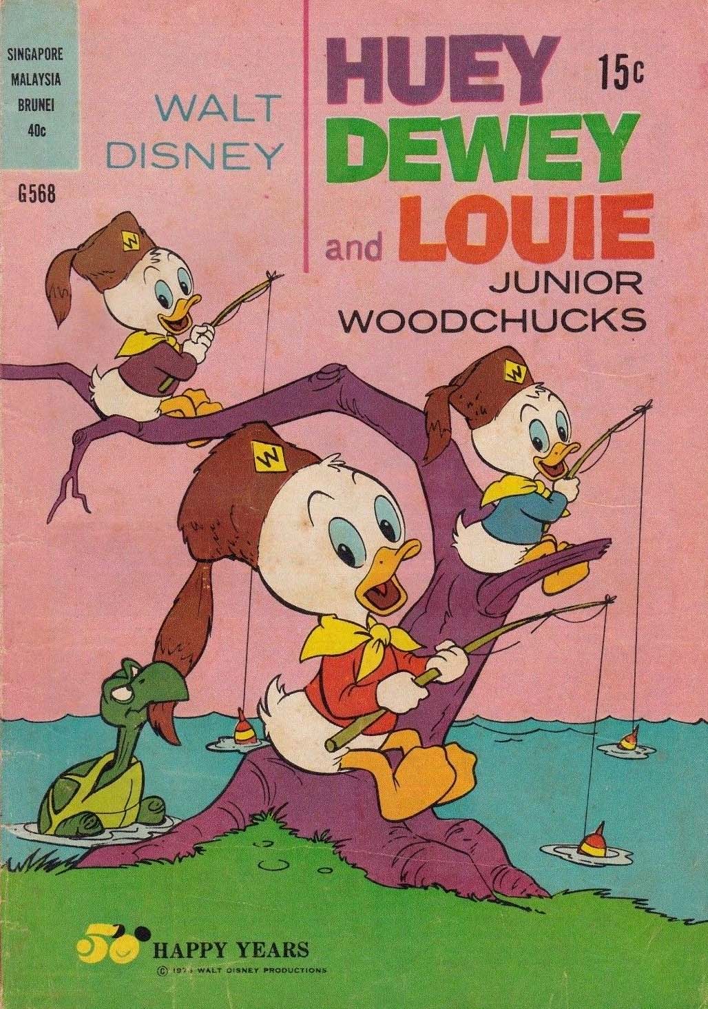 Walt Disney's Giant Comics [G Series] (WG Publications, 1951 series) #G568 — Walt Disney Huey Dewey and Louie Junior Woodchucks. (1973)