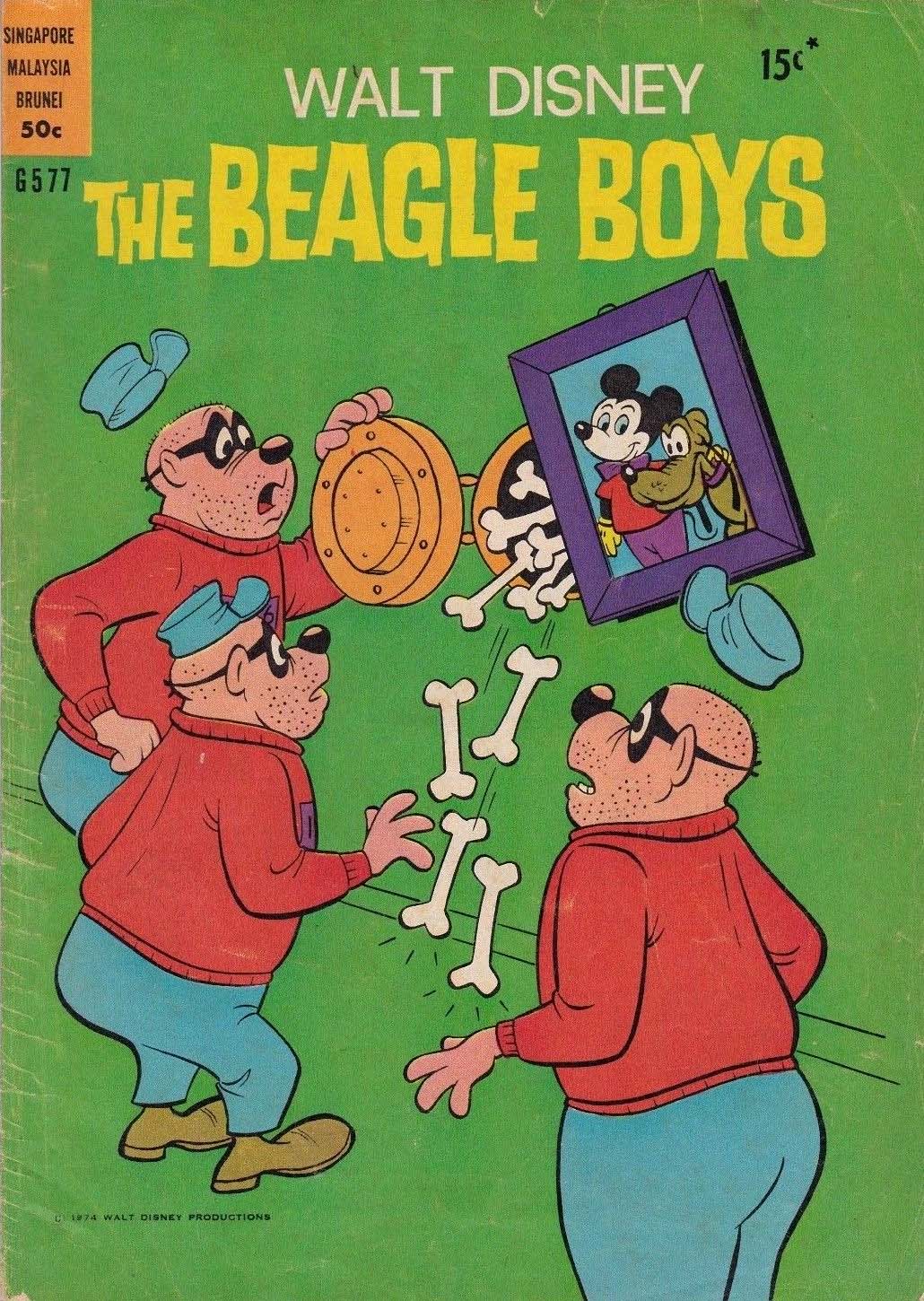 Walt Disney's Giant Comics [G Series] (WG Publications, 1951 series) #G577 — Walt Disney the Beagle Boys (1974)
