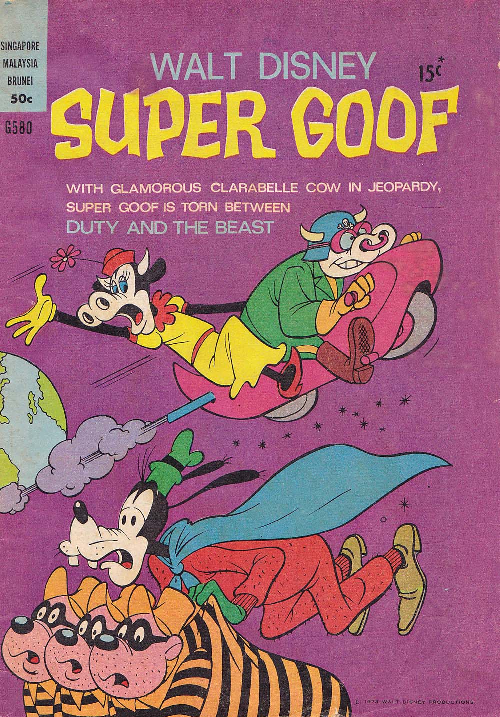 Walt Disney's Giant Comics [G Series] (WG Publications, 1951 series) #G580 — Walt Disney Super Goof (1974)