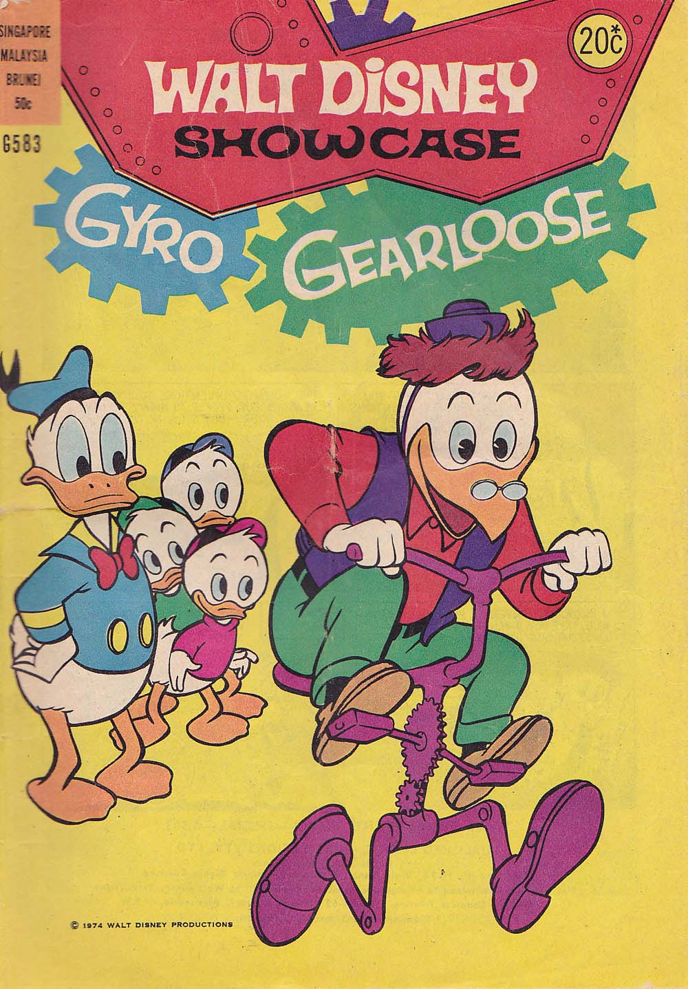 Walt Disney's Giant Comics [G Series] (WG Publications, 1951 series) #G583 — Walt Disney Showcase Gyro Gearloose (1974)