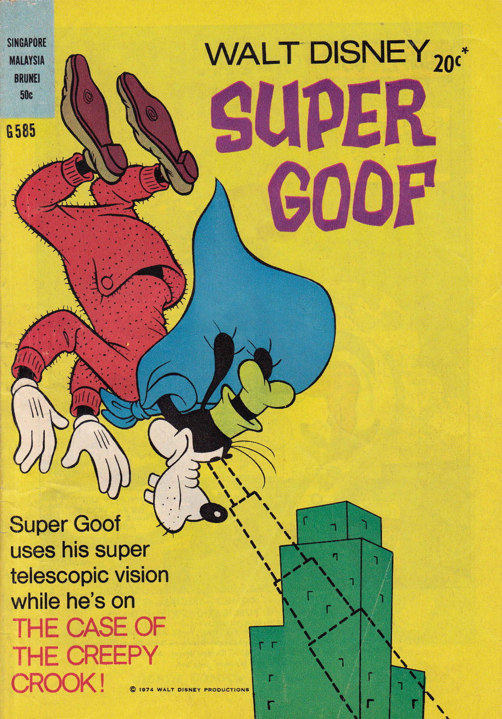 Walt Disney's Giant Comics [G Series] (WG Publications, 1951 series) #585 — Walt Disney Super Goof (1974)