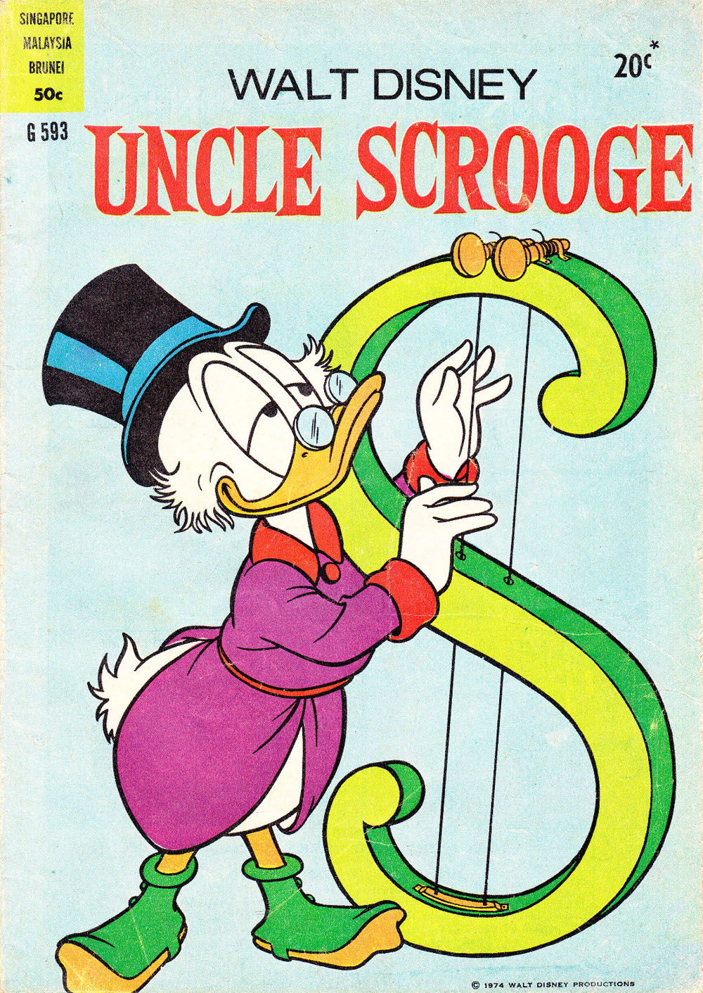 Walt Disney Giant Comics [G Series] (Wogan, 1974 series) #G593 — Walt Disney Uncle Scrooge (1974)