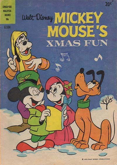Walt Disney Giant Comics [G Series] (Wogan, 1974 series) #G594 — Walt Disney Mickey Mouse's Xmas Fun (1974)