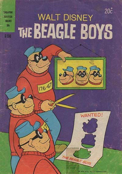Walt Disney Giant Comics [G Series] (Wogan, 1974 series) #G596 — Walt Disney the Beagle Boys (1974)