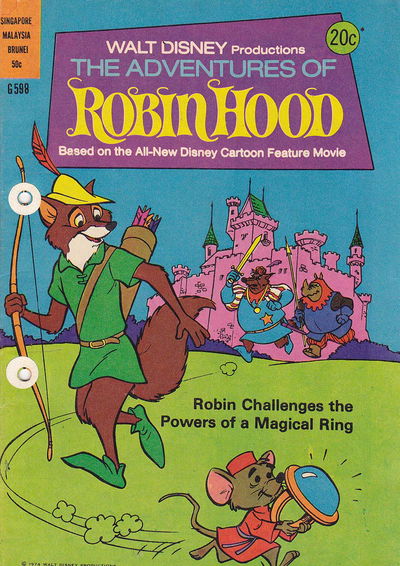 Walt Disney Giant Comics [G Series] (Wogan, 1974 series) #G598 — Walt Disney Productions The Adventures of Robin Hood 1974