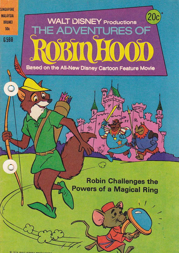 Walt Disney Giant Comics [G Series] (Wogan, 1974 series) #G598 (1974) —Walt Disney Productions The Adventures of Robin Hood