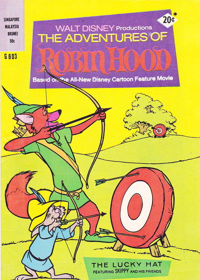 Walt Disney Giant Comics [G Series] (Wogan, 1974 series) #G603 — Walt Disney Productions The Adventures of Robin Hood 1975