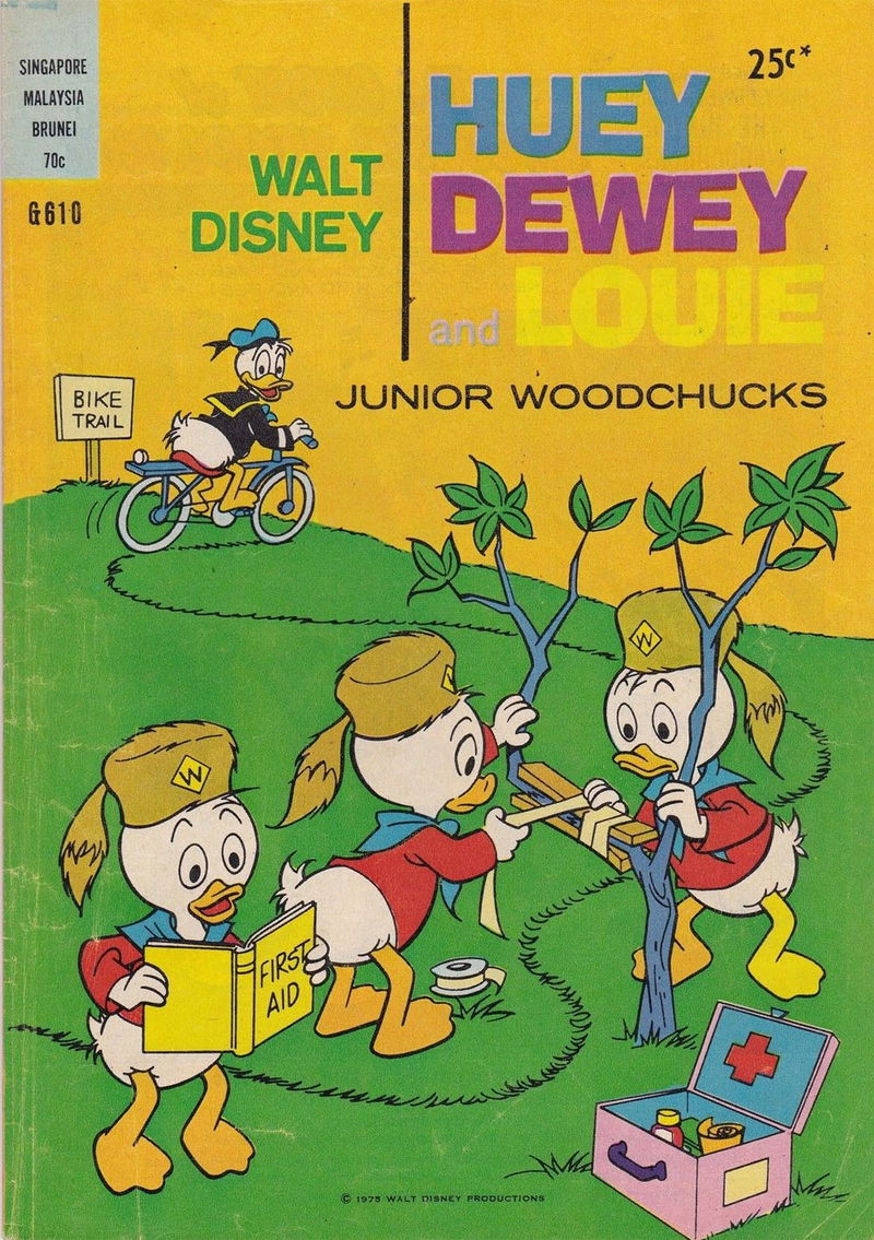 Walt Disney Giant Comics [G Series] (Wogan, 1974 series) #G610 — Walt Disney Huey Dewey and Louie Junior Woodchucks (1975)
