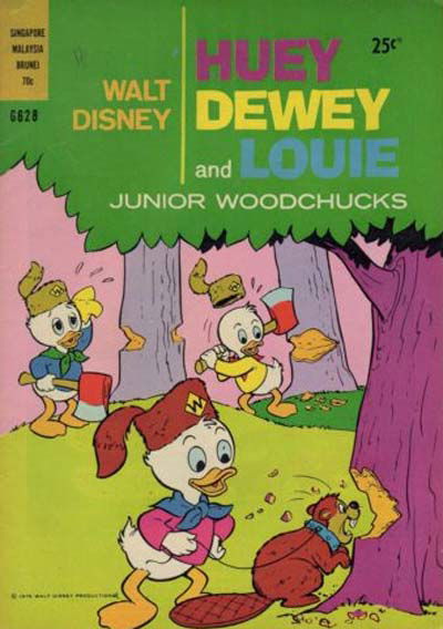 Walt Disney Giant Comics [G Series] (Wogan, 1974 series) #G628 — Walt Disney Huey Dewey and Louie Junior Woodchucks 1975