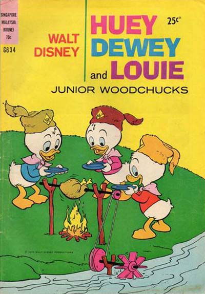 Walt Disney Giant Comics [G Series] (Wogan, 1974 series) #G634 (1975) —Walt Disney Huey, Dewey and Louie Junior Woodchucks