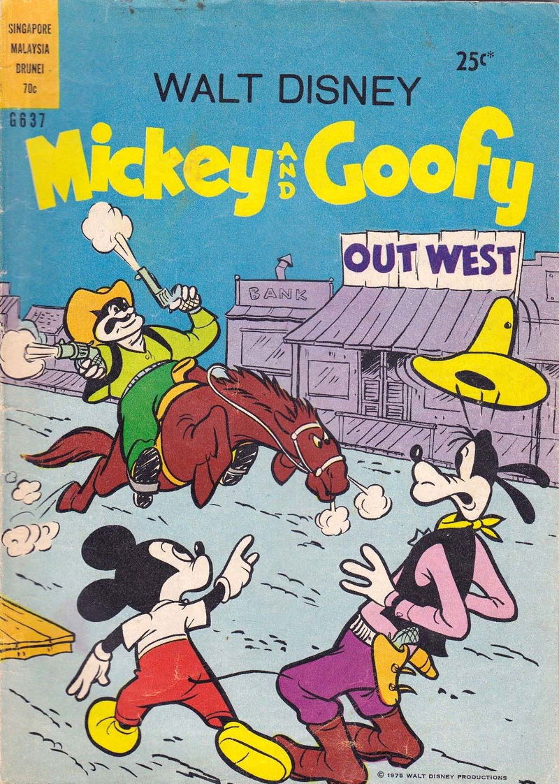Walt Disney Giant Comics [G Series] (Wogan, 1974 series) #G637 — Walt Disney Mickey and Goofy (1975)
