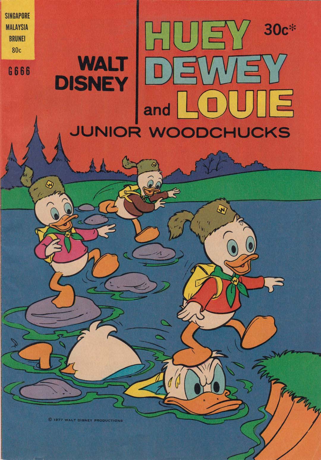 Walt Disney Giant Comics [G Series] (Wogan, 1974 series) #G666 — Walt Disney Huey Dewey and Louie Junior Woodchucks (1976)