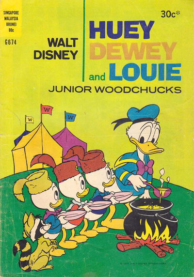 Walt Disney Giant Comics [G Series] (Wogan, 1974 series) #G674 — Walt Disney Huey Dewey and Louie Junior Woodchucks 1977