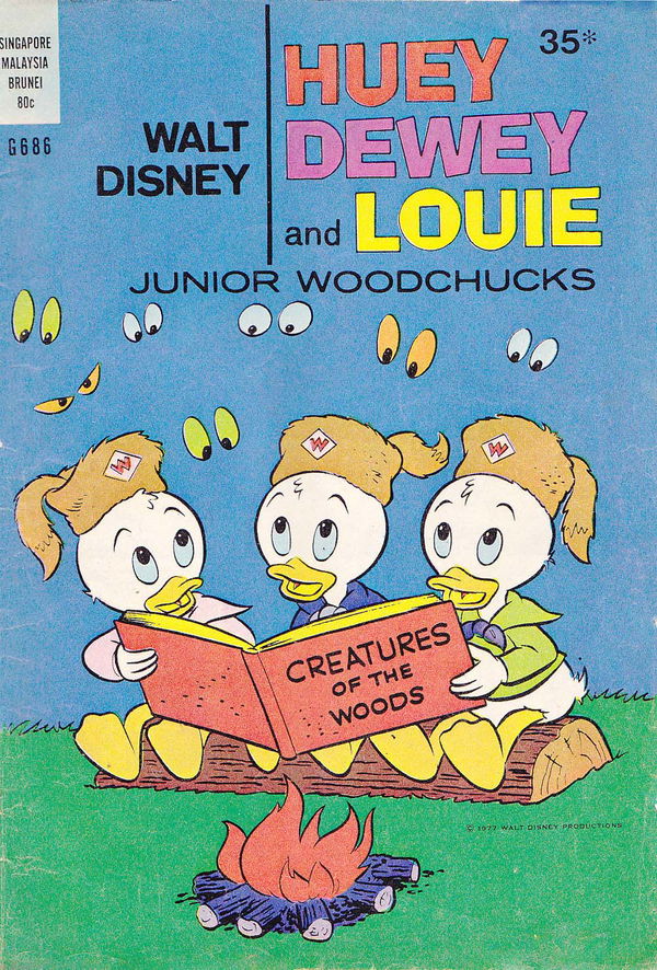 Walt Disney Giant Comics [G Series] (Wogan, 1974 series) #G686 (1977) —Walt Disney Huey Dewey and Louie Junior Woodchucks