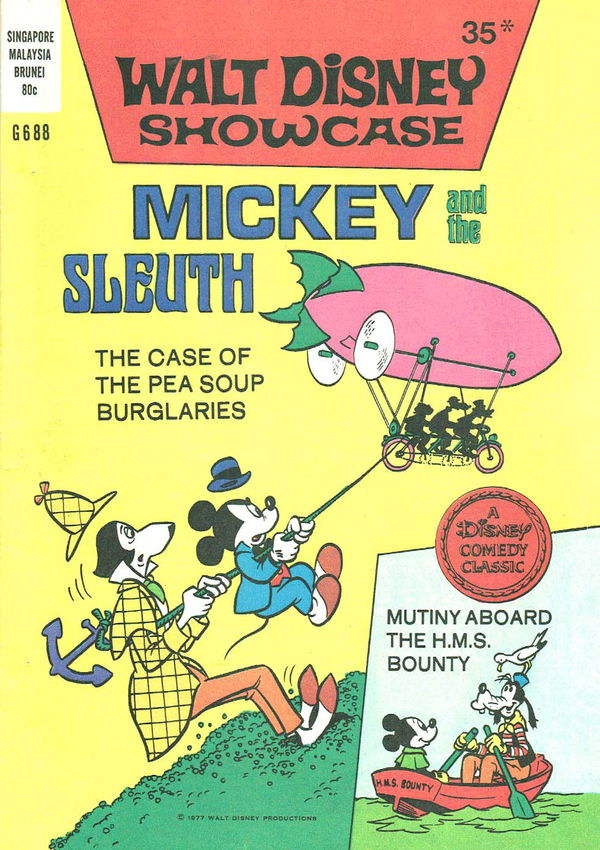 Walt Disney Giant Comics [G Series] (Wogan, 1974 series) #G688 ([1977]) —Walt Disney Showcase Mickey and the Sleuth