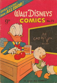 Walt Disney's Comics (WG Publications, 1946 series) v7#1 (73) 1952