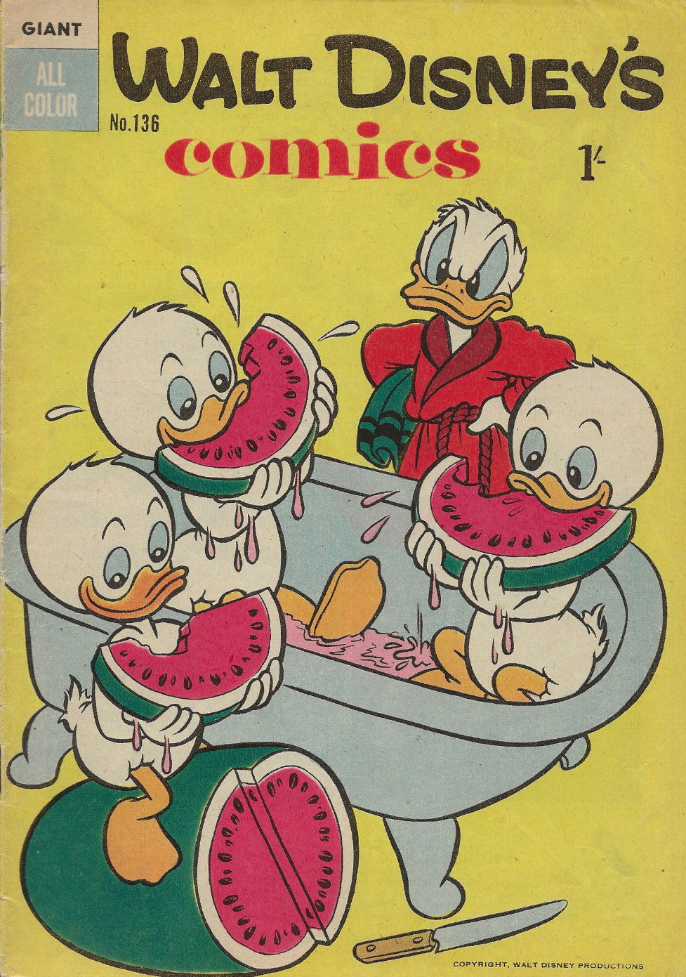 Walt Disney's Comics (WG Publications, 1946 series) #136 (January 1958?)