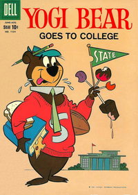 Four Color (Dell, 1942 series)  #1104 (June-August 1960) — Yogi Bear Goes to College