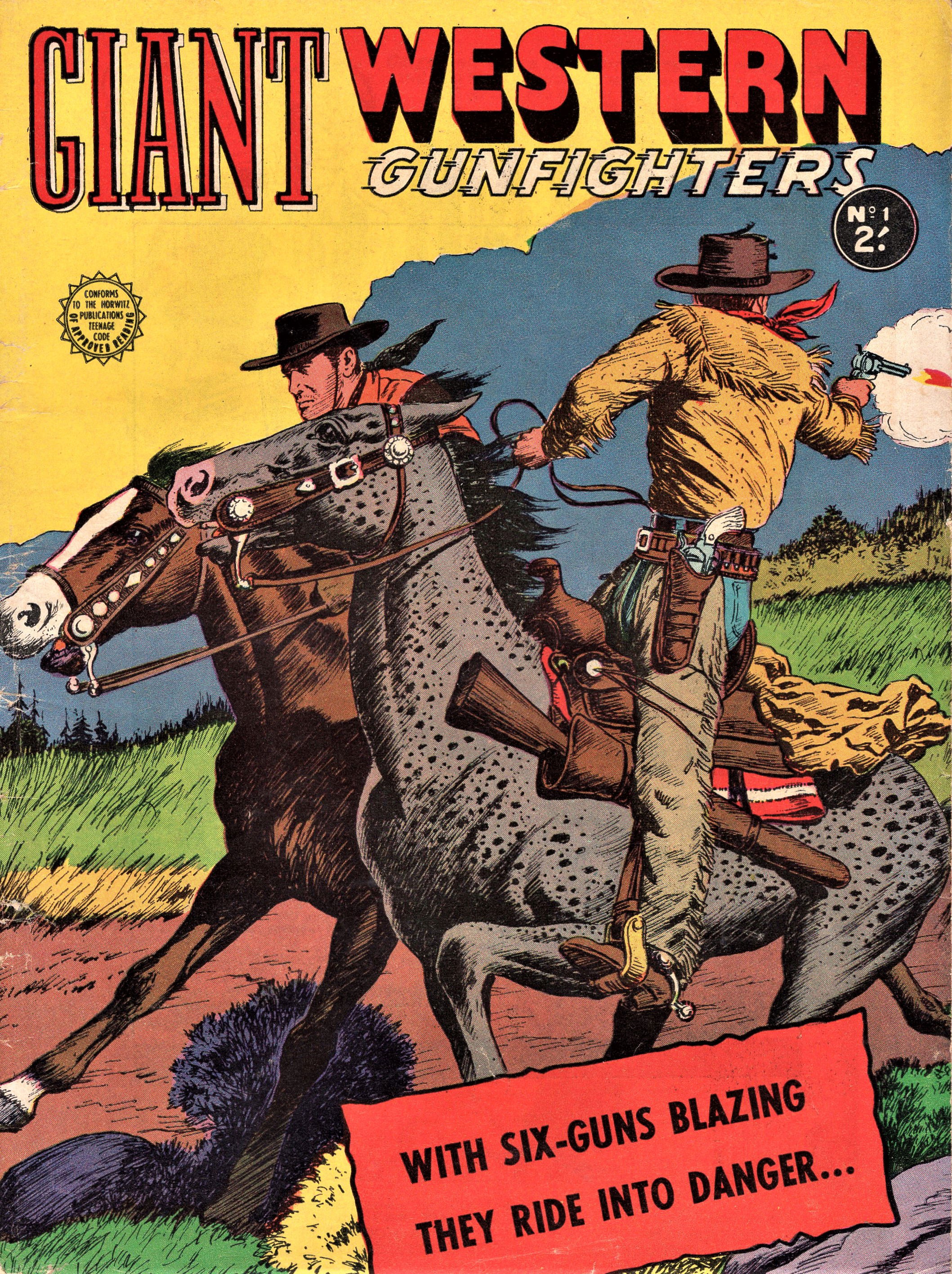Giant Western Gunfighters (Horwitz, 1961? series) #1 (November 1961)