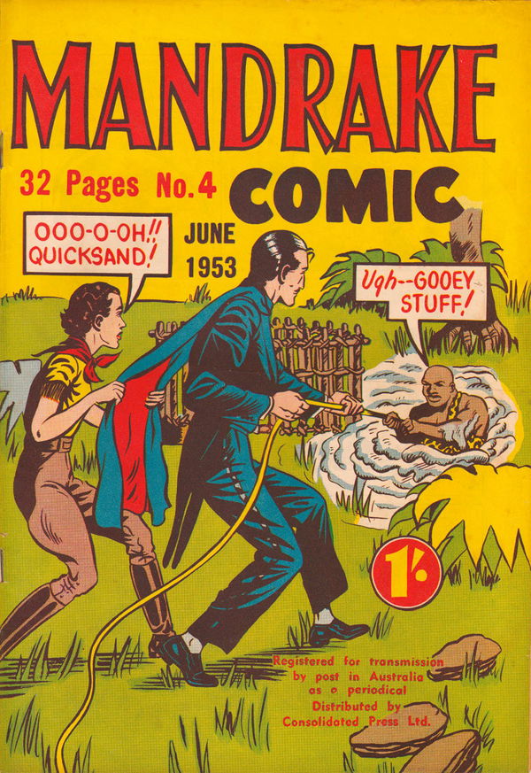 Mandrake Comic (Consolidated, 1953 series) #4 (June 1953)