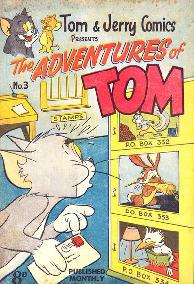 Tom & Jerry Comics Presents the Adventures of Tom (Rosnock, 1952 series) #3 — Presents The Adventures of Tom