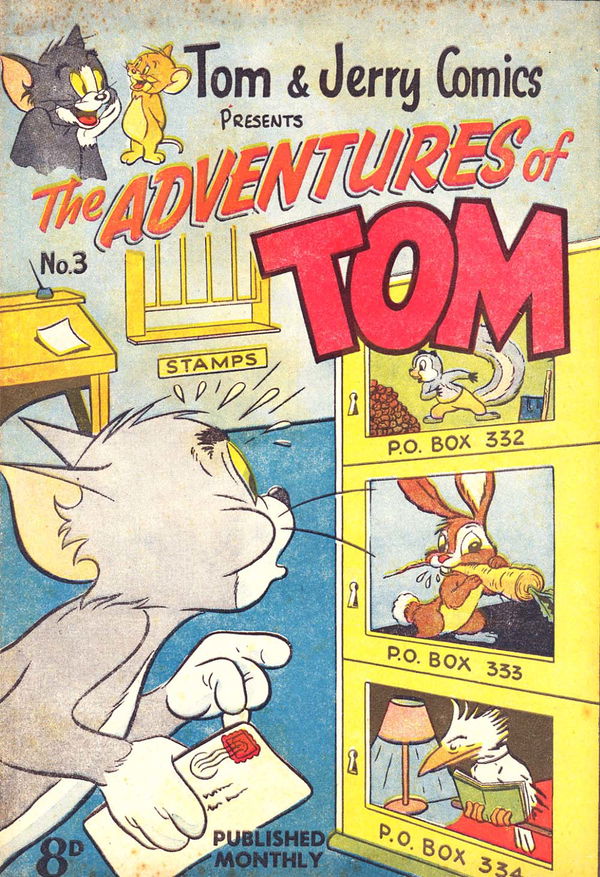 Tom & Jerry Comics Presents the Adventures of Tom (Rosnock, 1952 series) #3 ([1952?]) —Presents The Adventures of Tom