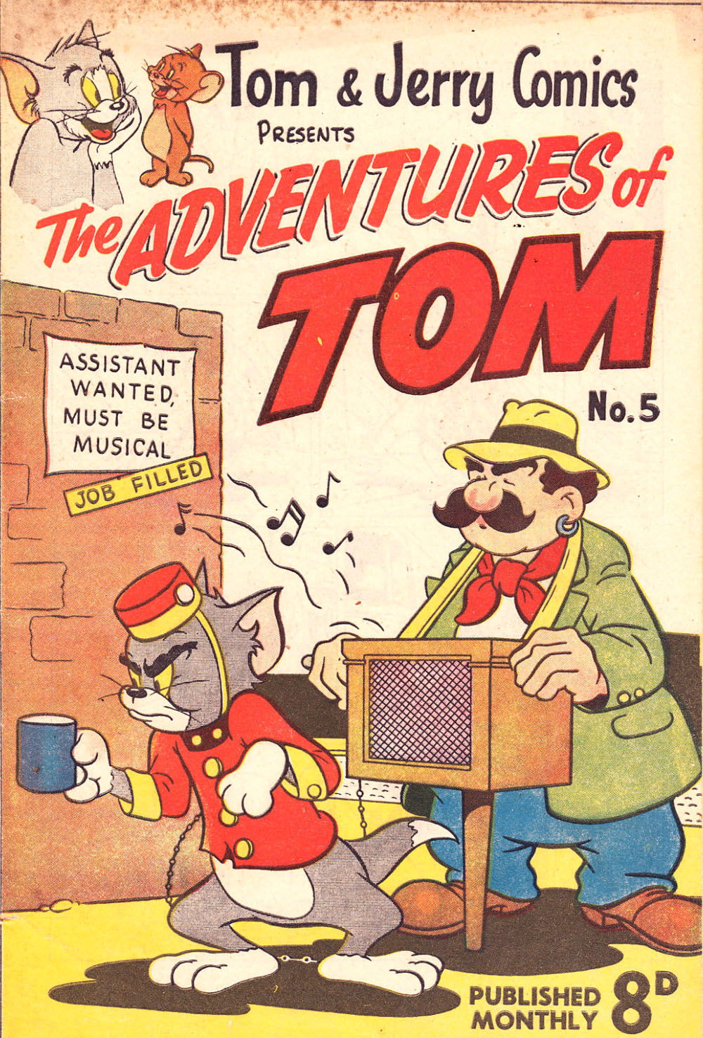 Tom & Jerry Comics Presents the Adventures of Tom (Rosnock, 1952 series) #5 — The Adventures of Tom ([November 1952?])