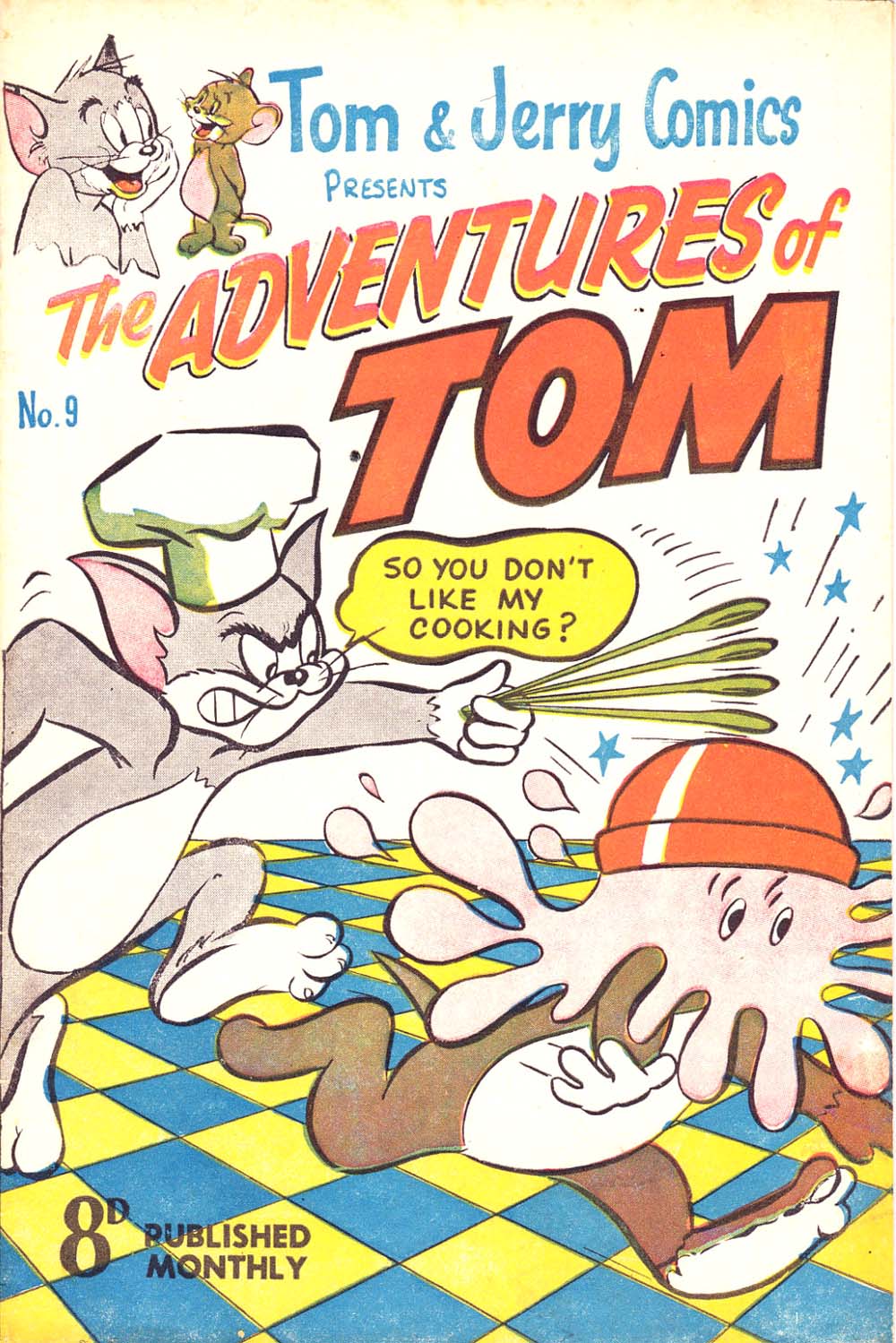 Tom & Jerry Comics Presents the Adventures of Tom (Rosnock, 1952 series) #9 — Presents the Adventures of Tom ([March 1953?])