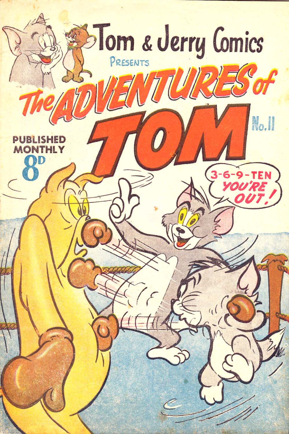 Tom & Jerry Comics Presents the Adventures of Tom (Rosnock, 1952 series) #11 — The Adventures of Tom ([May 1953?])