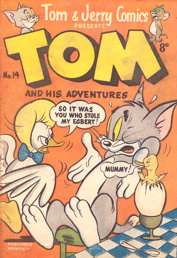 Tom & Jerry Comics Presents Tom and His Adventures (Rosnock, 1953 series) #14 — Tom and His Adventures ([August 1953?])