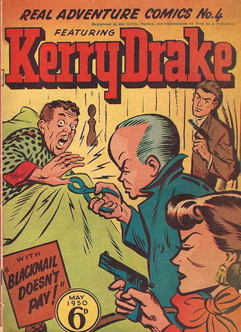 Real Adventure Comics (Illustrated, 1950 series) #4 (May 1950) —Kerry Drake