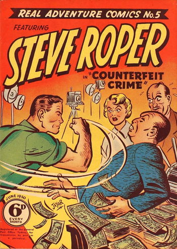 Real Adventure Comics (Illustrated, 1950 series) #5 (June 1950) —Steve Roper